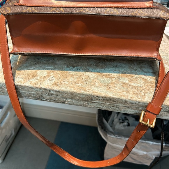 Louis Vuitton Brown Monogram Crossbody with Gold Accents - Picture 6 of 10